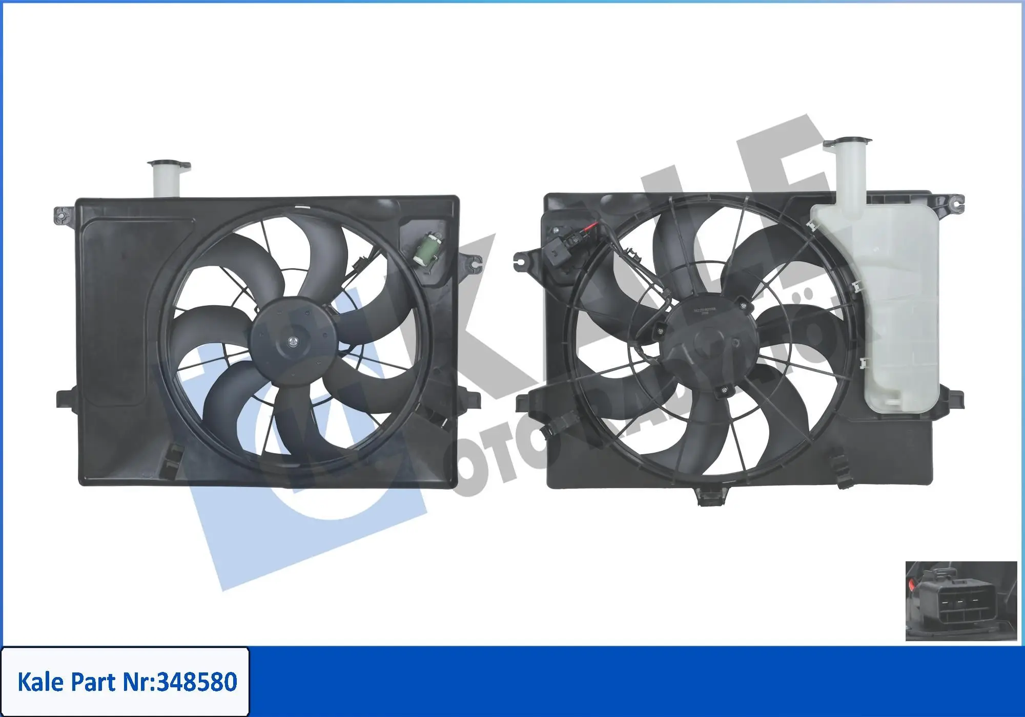 Ventilateur, refroidissement du moteur KALE OTO RADYATÖR 348580