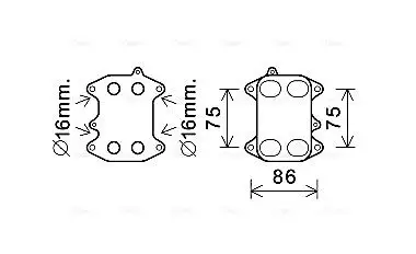 Radiateur d'huile AVA QUALITY COOLING VN3388