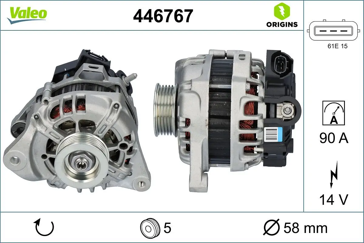 Alternateur VALEO 446767