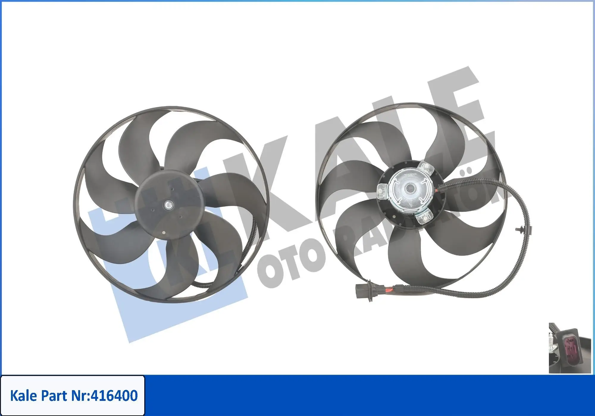 Ventilateur, refroidissement du moteur KALE OTO RADYATÖR 416400