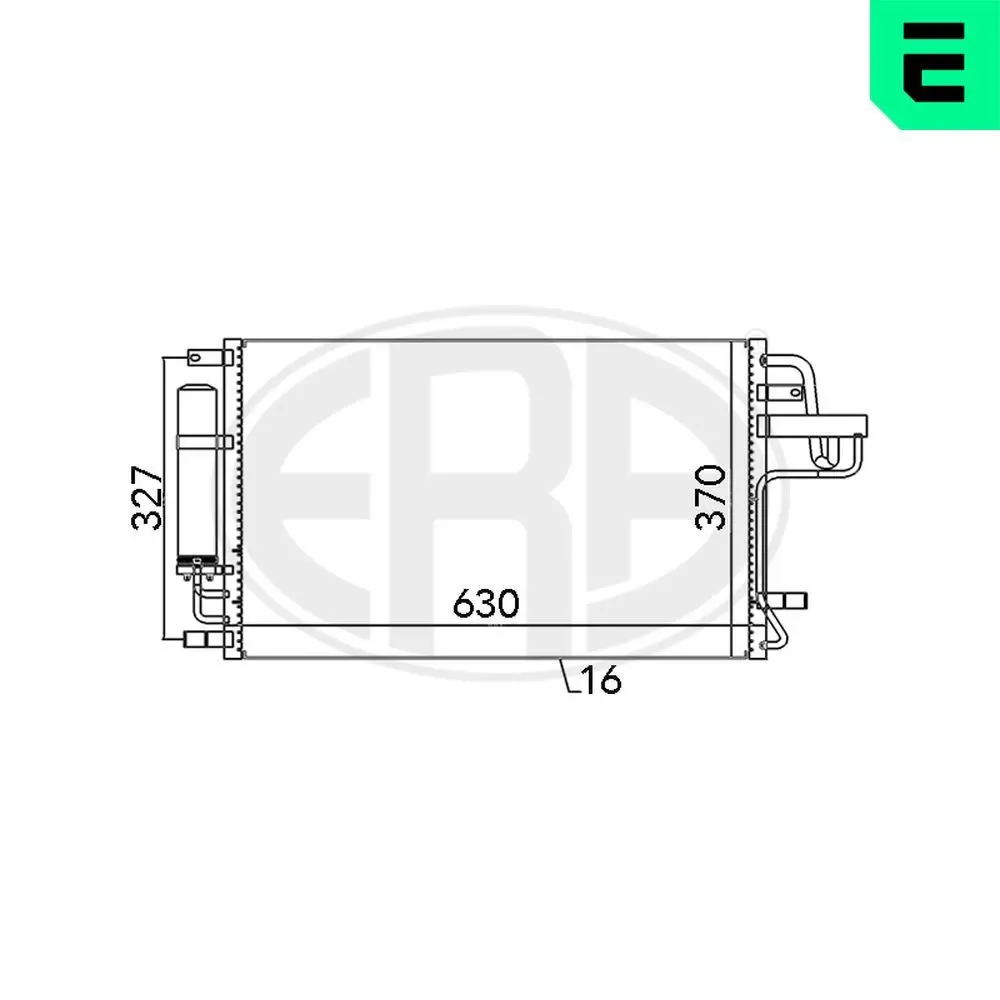 Radiateur climatisation ERA 667101