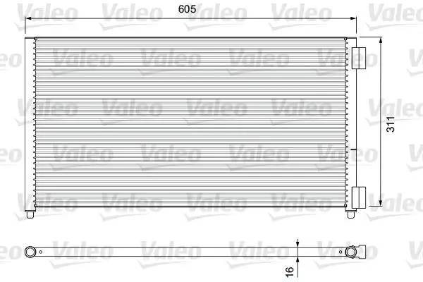 Radiateur climatisation VALEO 817799