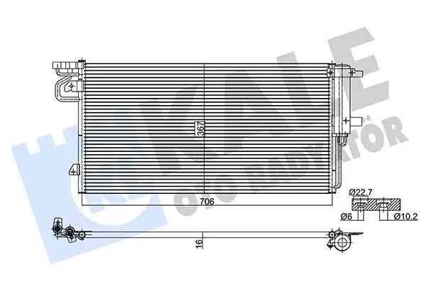 Radiateur climatisation KALE OTO RADYATÖR 361295