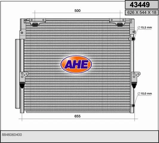 Radiateur climatisation AHE 43449