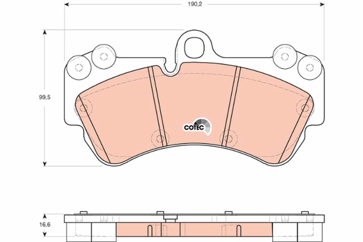 Kit de plaquettes de frein TRW GDB1720