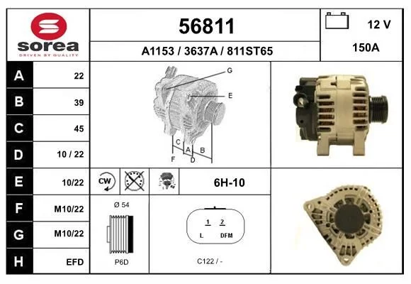 Alternateur EAI 56811