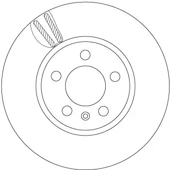 Jeu de 2 Disques de frein TRW DF6964