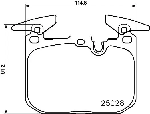 Kit de plaquettes de frein HELLA 8DB 355 021-271
