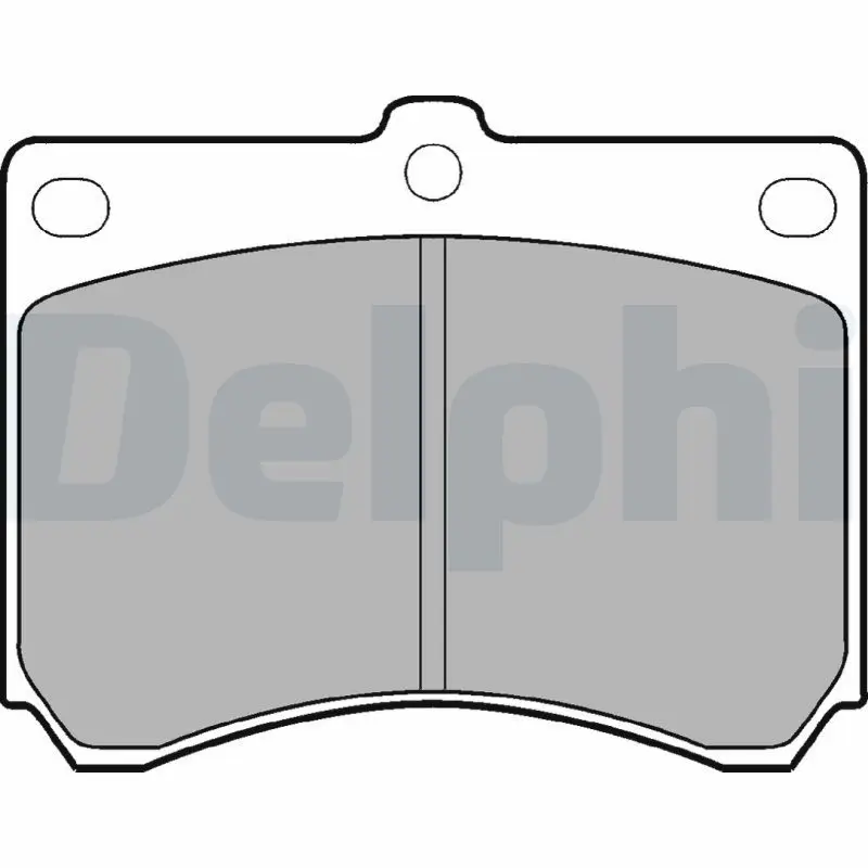 Kit de plaquettes de frein DELPHI LP935