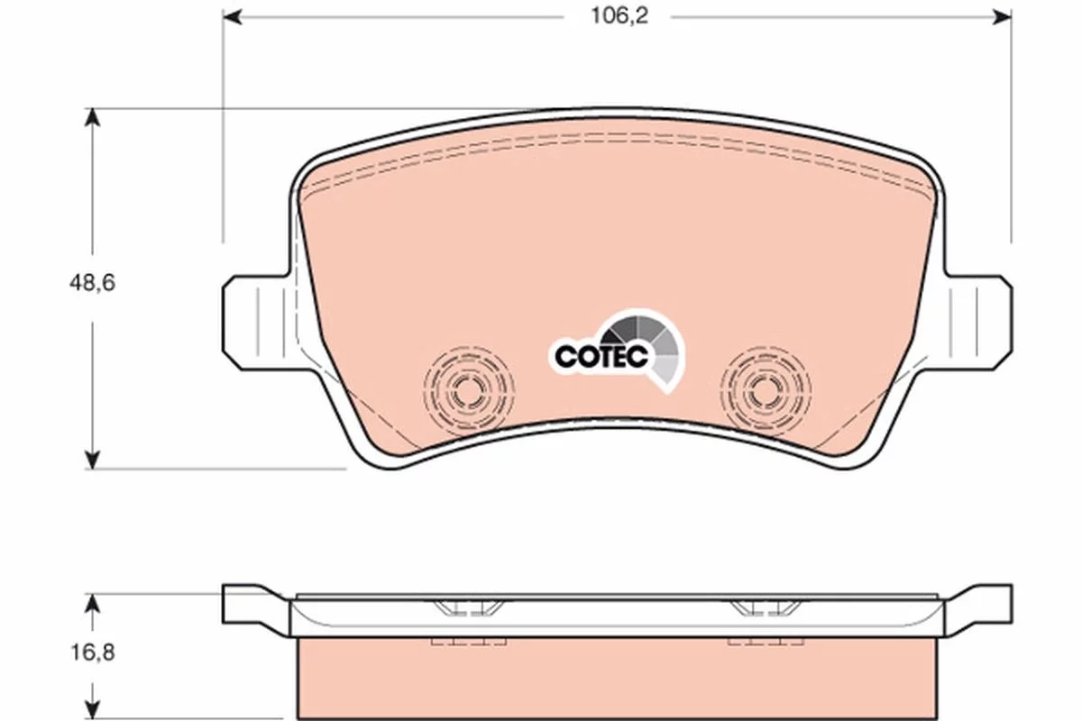 Kit de plaquettes de frein TRW GDB1685