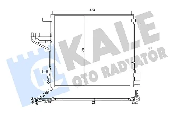 Radiateur climatisation KALE OTO RADYATÖR 358020