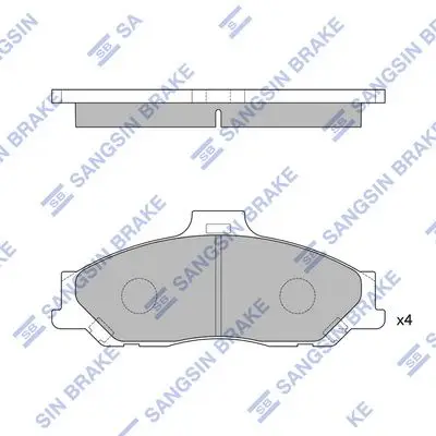 Kit de plaquettes de frein Hi-Q SP1628
