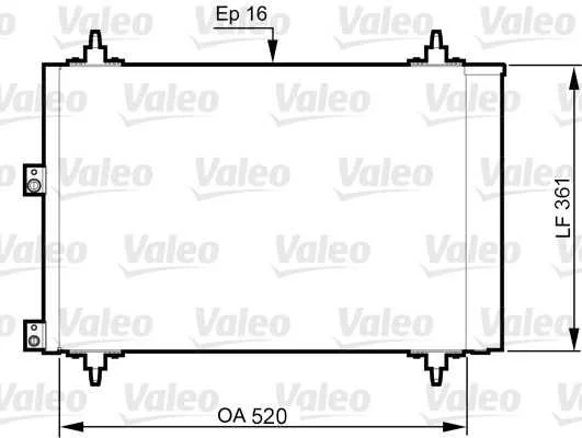 Radiateur climatisation VALEO 814080