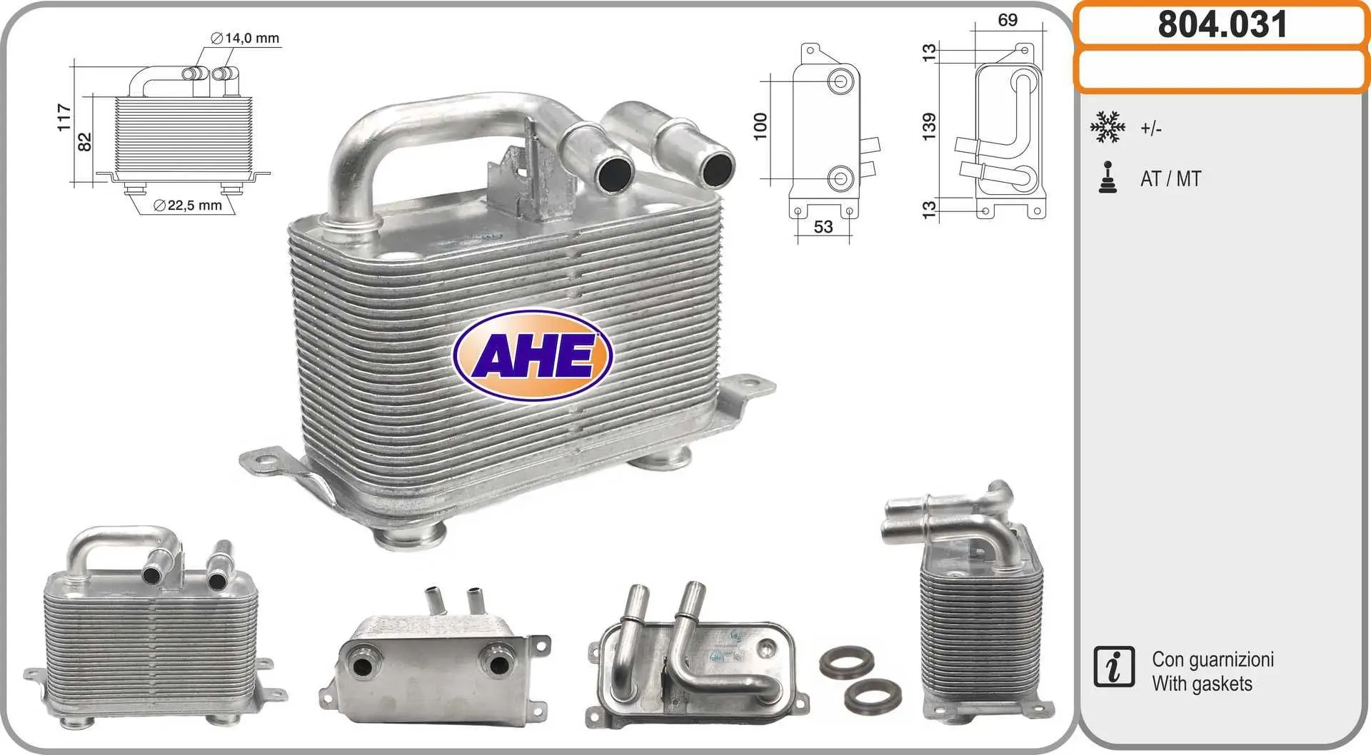 Radiateur d'huile AHE 804.031