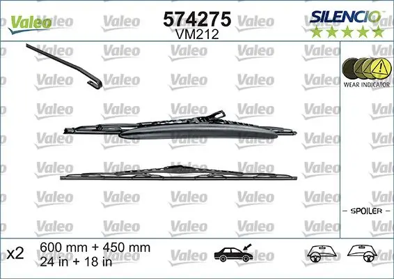 Balai d'essuie-glace VALEO 574275