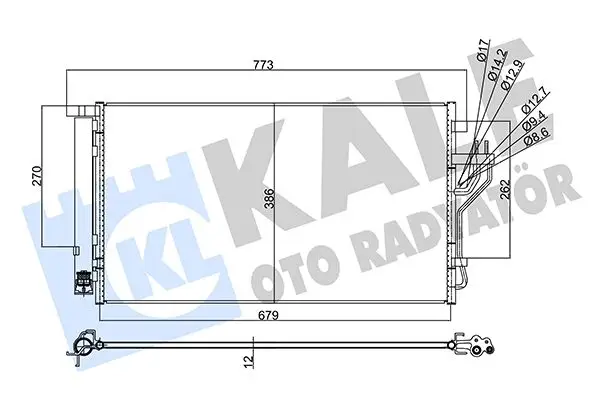 Radiateur climatisation KALE OTO RADYATÖR 353105