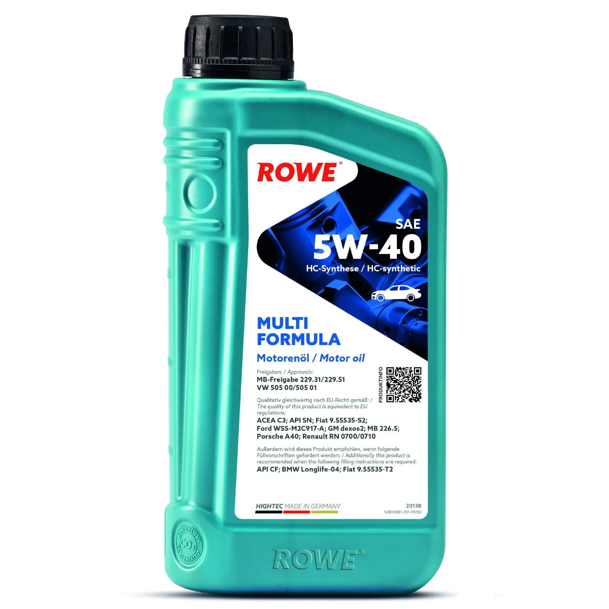 Huile moteur ROWE 5W40 Multi Formula 1L