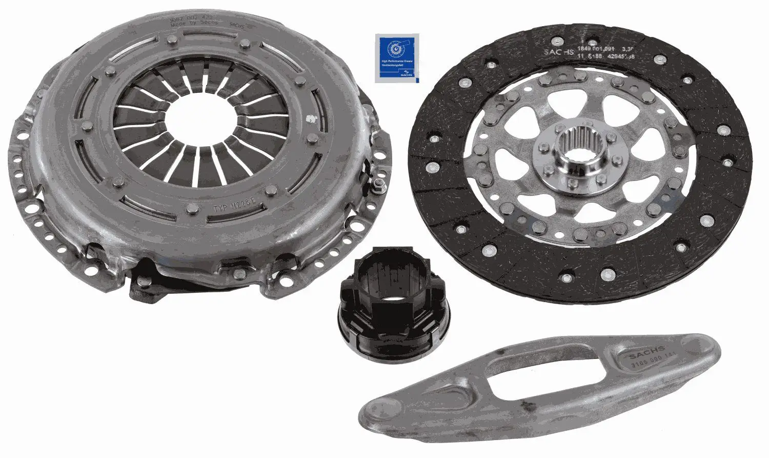 Kit d'embrayage SACHS 3000 970 122