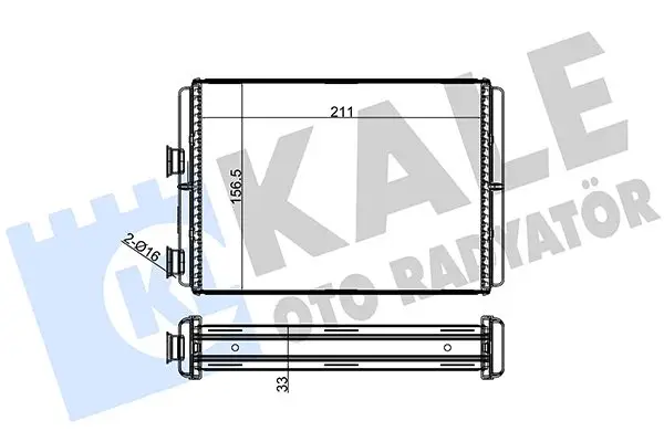 Radiateur chauffage KALE OTO RADYATÖR 268400