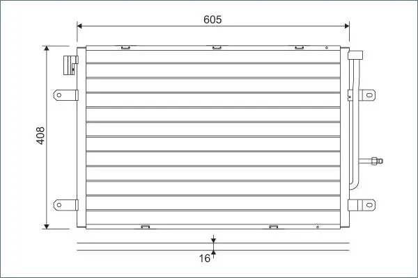 Radiateur climatisation VALEO 818190