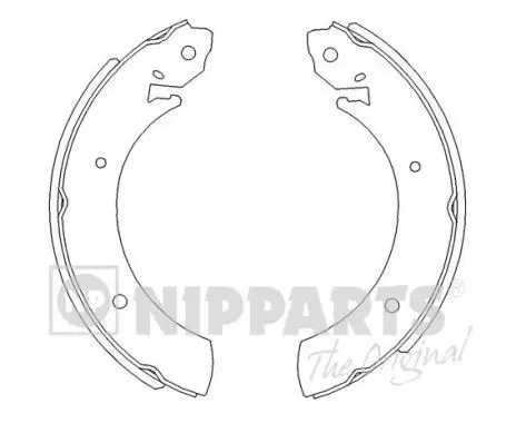 Jeu de mâchoires de frein NIPPARTS J3500502
