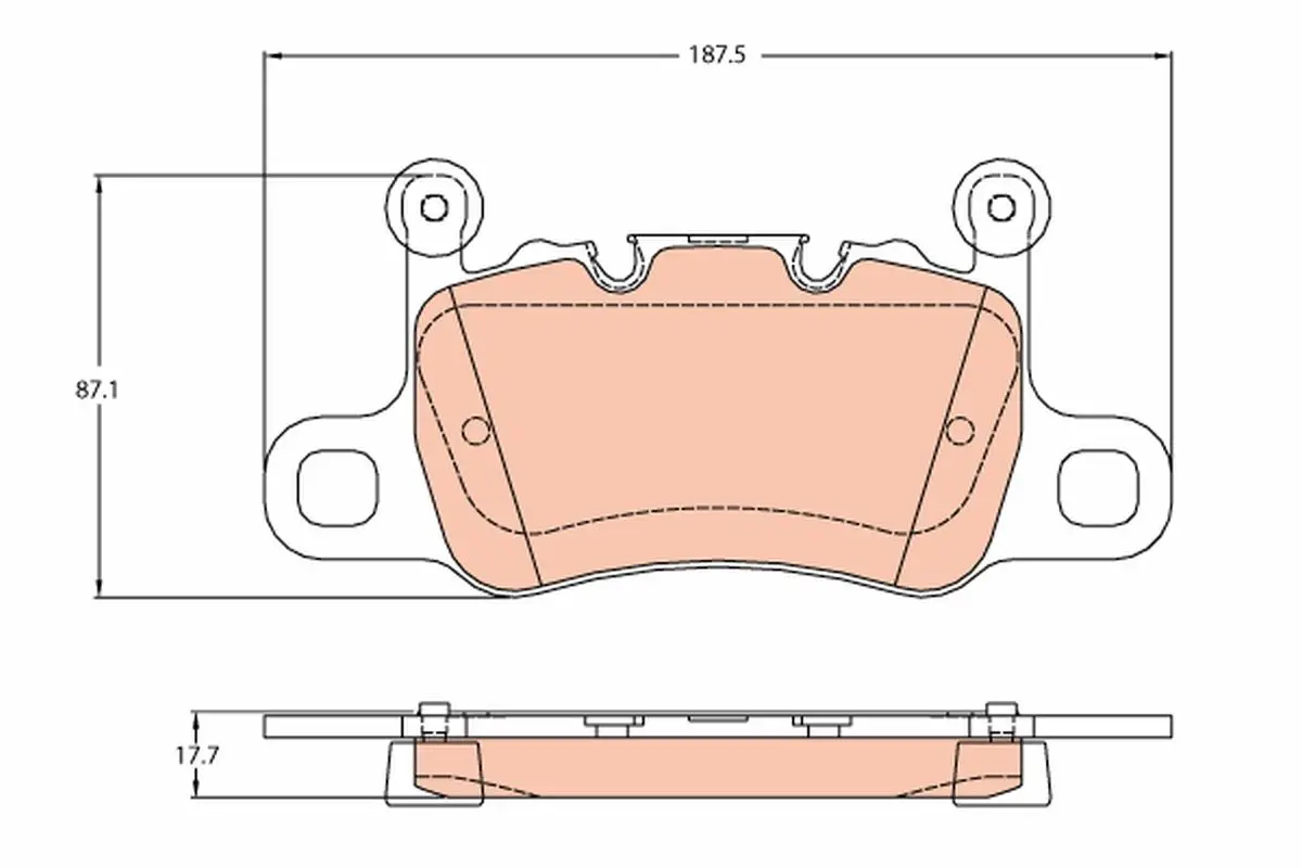 Kit de plaquettes de frein TRW GDB2104