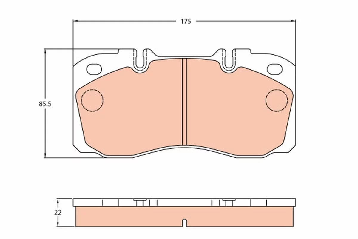 Kit de plaquettes de frein TRW GDB5068