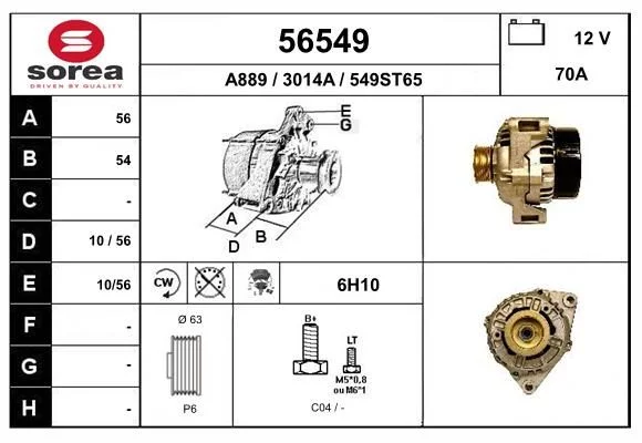 Alternateur EAI 56549