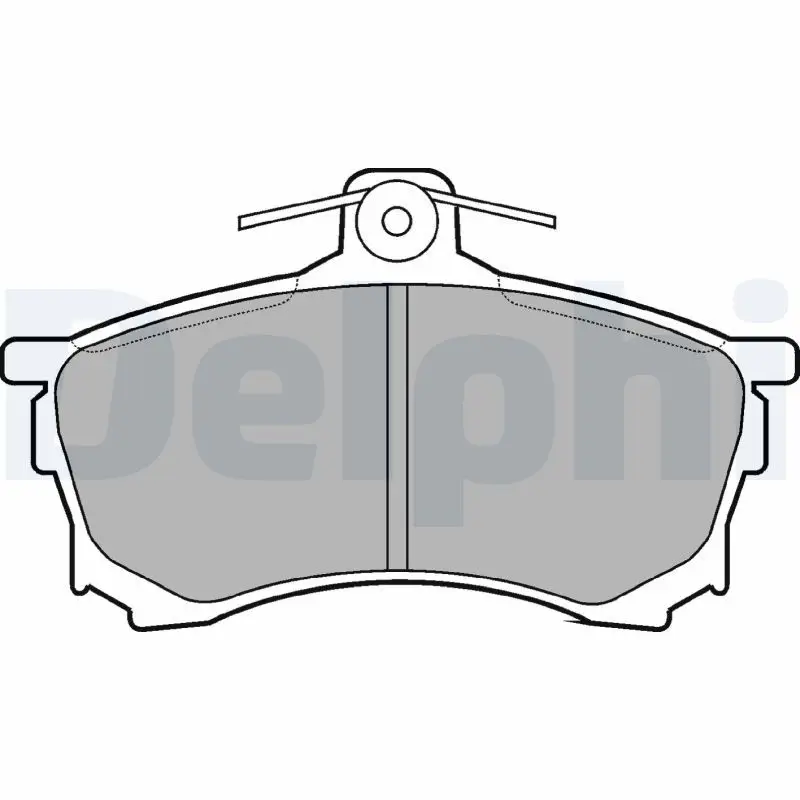 Kit de plaquettes de frein DELPHI LP992