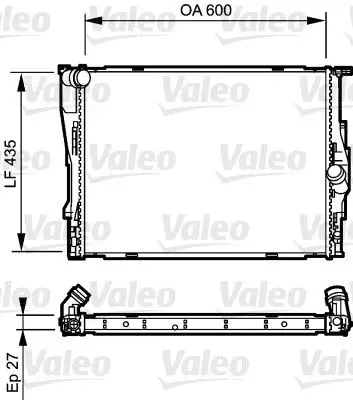 Radiateur, refroidissement du moteur VALEO 735194