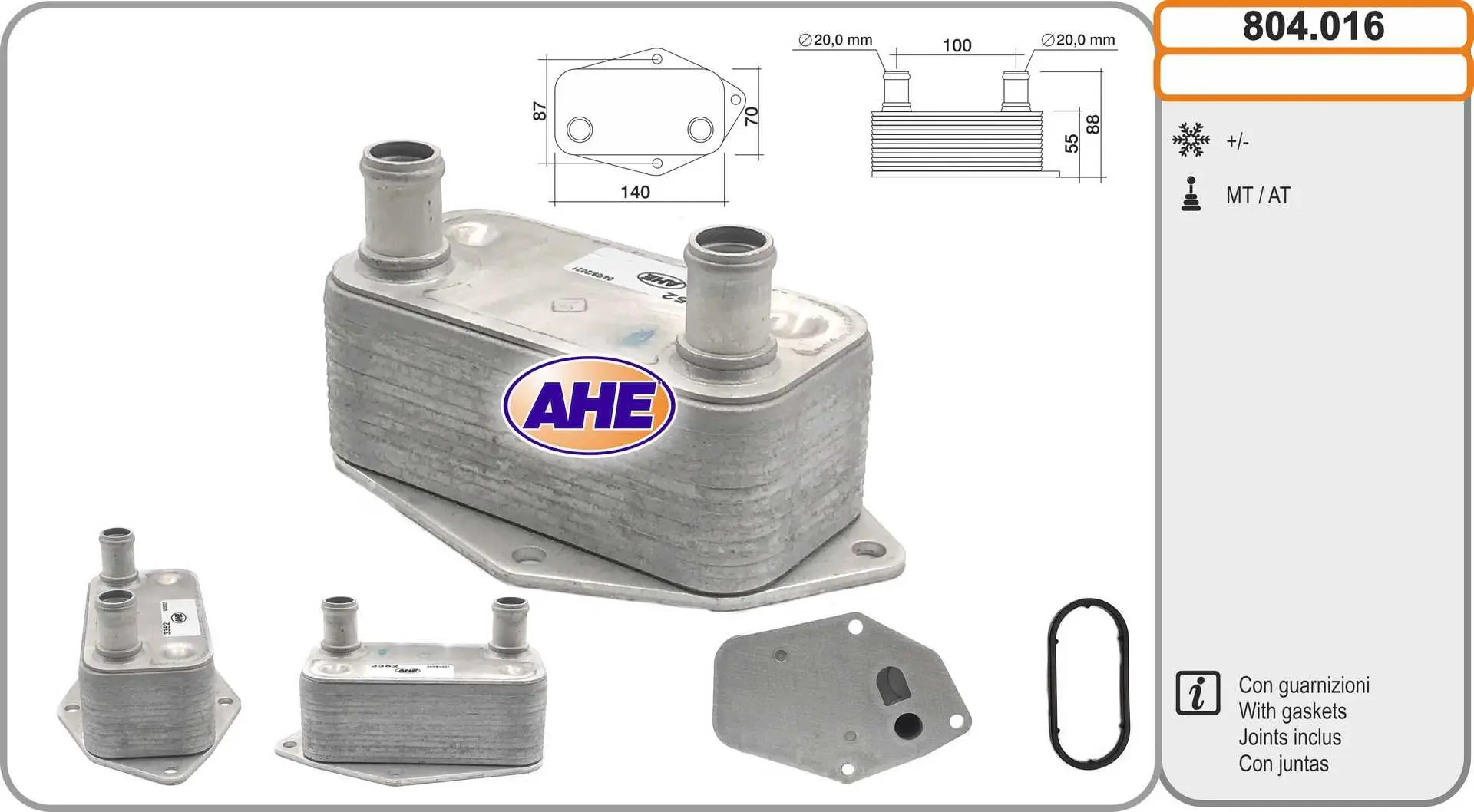 Radiateur d'huile AHE 804.016