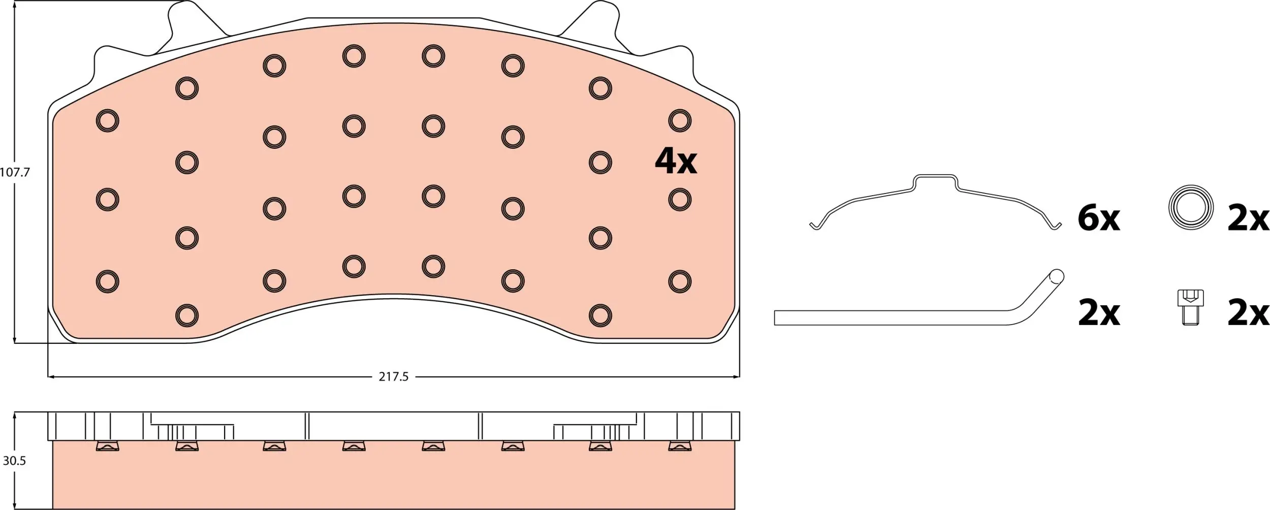 Kit de plaquettes de frein TRW GDB5114