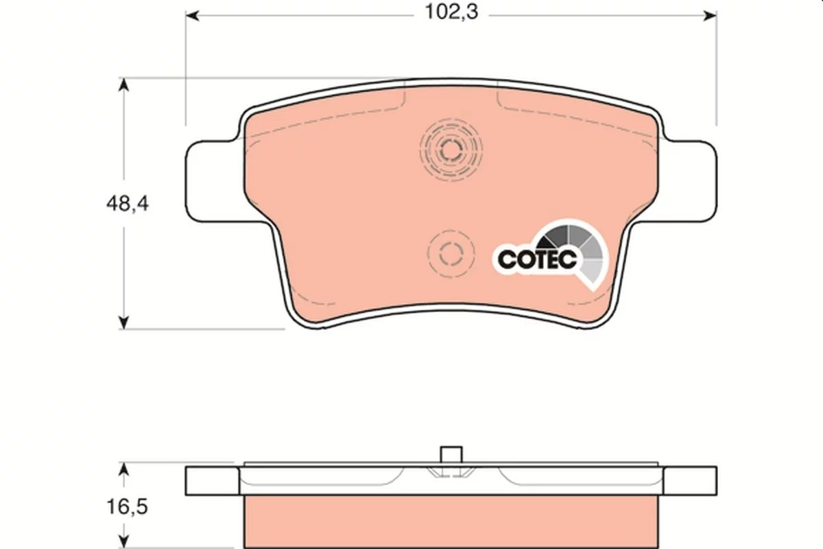 Kit de plaquettes de frein TRW GDB1692