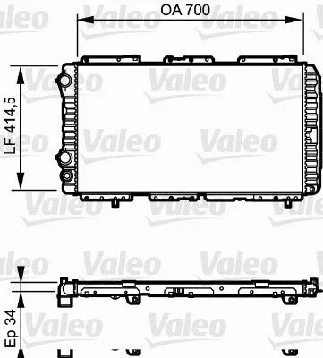 Radiateur, refroidissement du moteur VALEO 730995