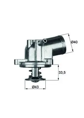 Thermostat d'eau MAHLE ORIGINAL TI 21 87