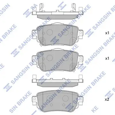 Kit de plaquettes de frein Hi-Q SP4140