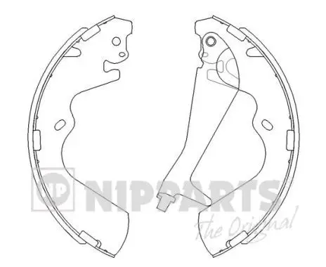 Jeu de mâchoires de frein NIPPARTS J3500515
