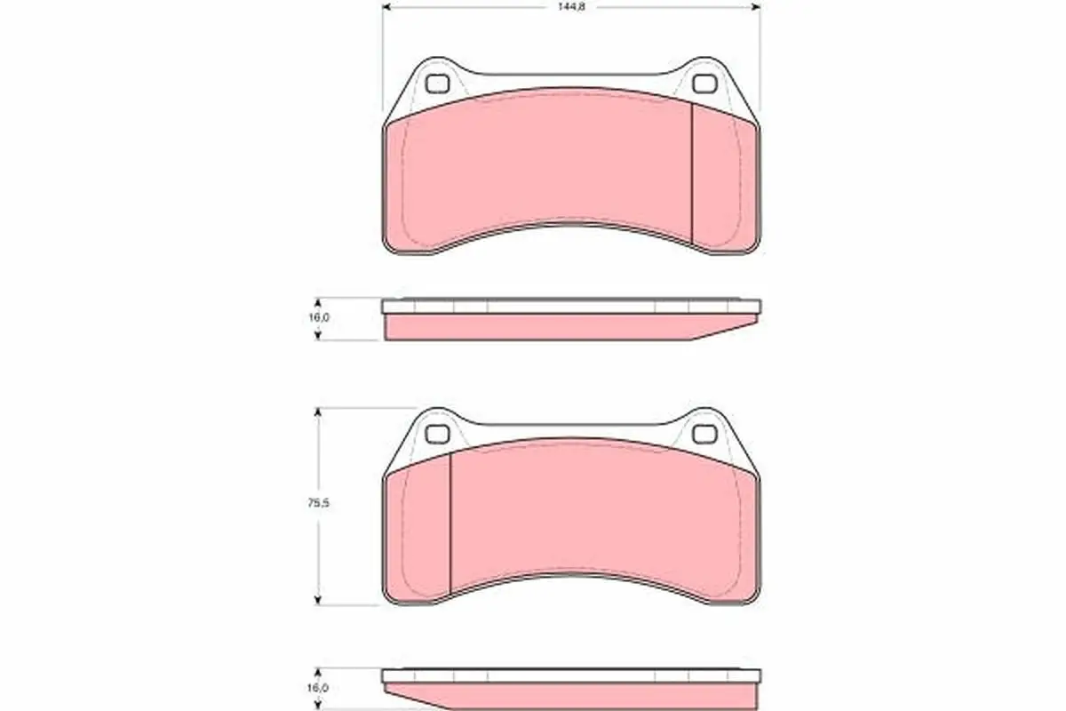 Kit de plaquettes de frein TRW GDB1512