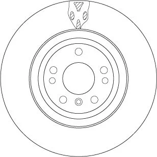 Jeu de 2 Disques de frein TRW DF6833S