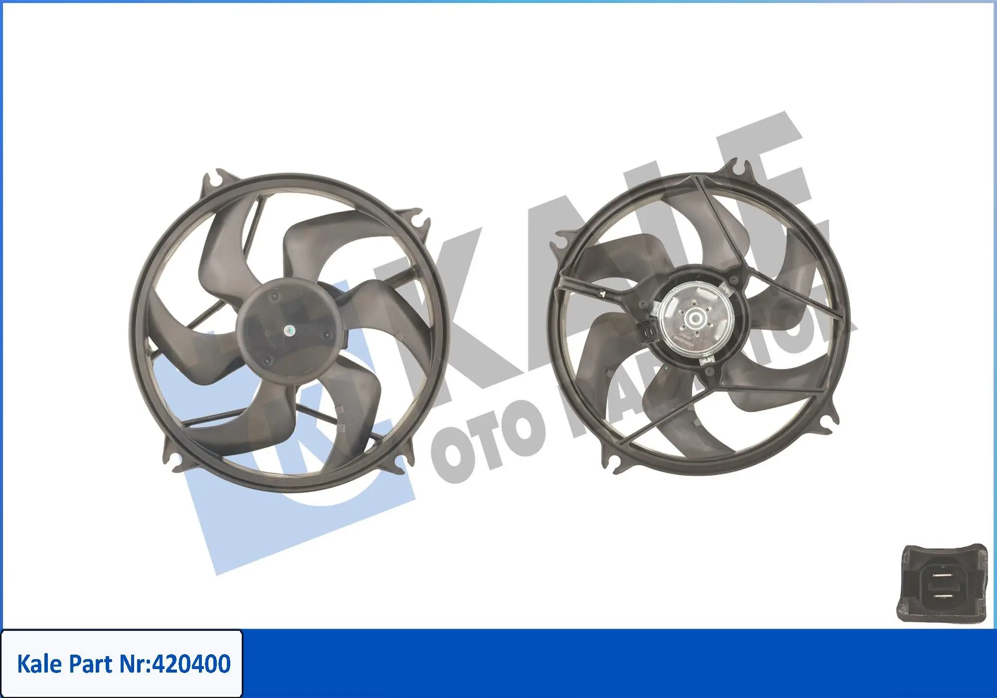 Ventilateur, refroidissement du moteur KALE OTO RADYATÖR 420400