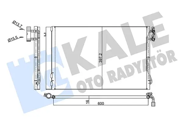 Radiateur climatisation KALE OTO RADYATÖR 376600