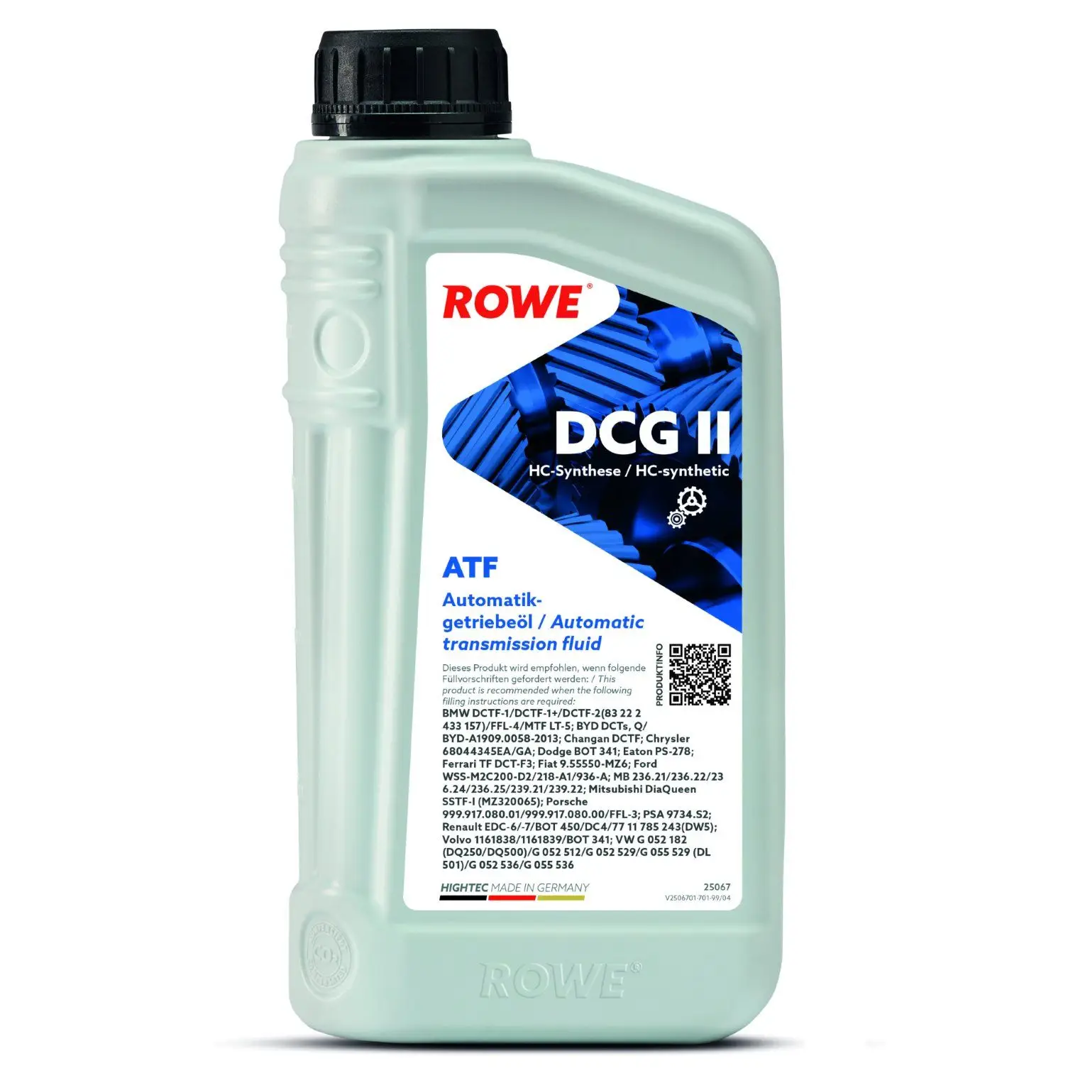 Huile, boîte de vitesses à double embrayage (DSG) ROWE 25067-0010-99