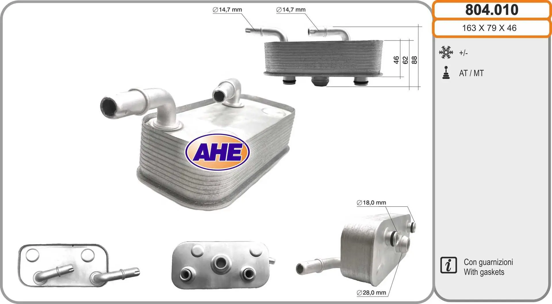 Radiateur d'huile AHE 804.010