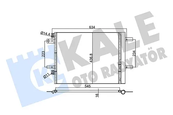 Radiateur climatisation KALE OTO RADYATÖR 353150