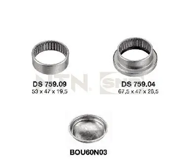 Suspension, corps de l'essieu SNR KS559.02