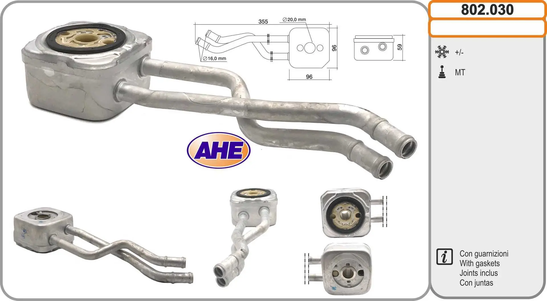 Radiateur d'huile AHE 802.030