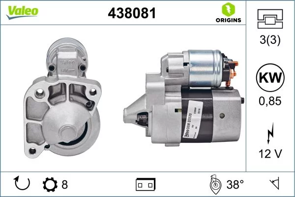 Démarreur VALEO 438081