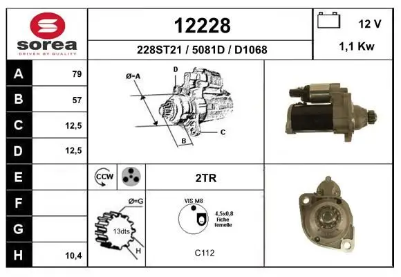 Démarreur EAI 12228