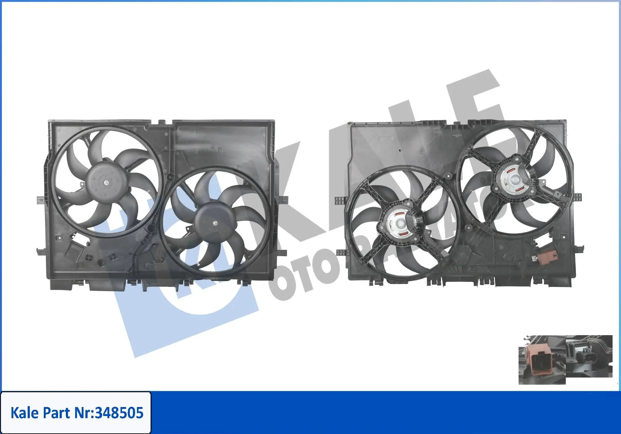 Ventilateur, refroidissement du moteur KALE OTO RADYATÖR 348505