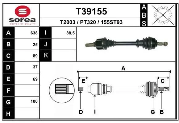 Cardan EAI T39155